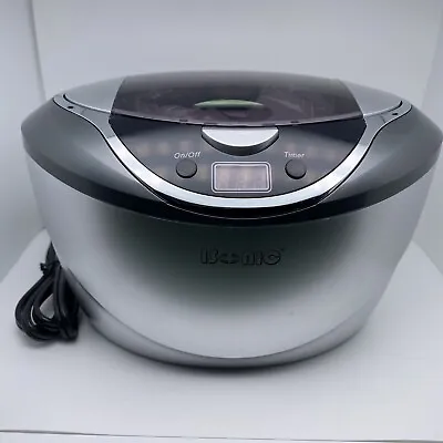 ISonic Digital Ultrasonic Cleaner Jewelry Eyeglass Watch Model D2840 Silver 110v • $15