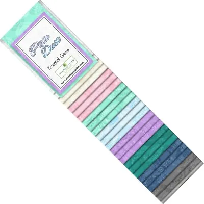 Pixie Dust Essential Gems Pre-Cuts 24 Strips 2-1/2in Jelly Roll Fabric Q802-56 • £22.68
