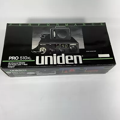 Vintage Uniden CB Radio With Microphone Pro 510XL 40 Channel Mobile New Remanuf • $65.99