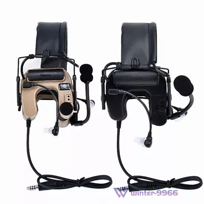 Military C4 U-shaped Tactical Headset In-Ear Pick Up Sound Noise Reduce Earphone • $75.92