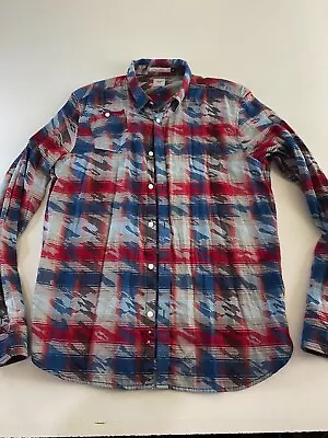 Marc Ecko Cut & Sew Artwork LONG SLEEVE SHIRT Large L 16.5 X 36/37  • $18.95