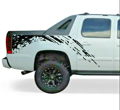 $76 • Buy Decal Cover Side Graphic Sticker Bed Wrap For Chevrolet Avalanche Splash Design 