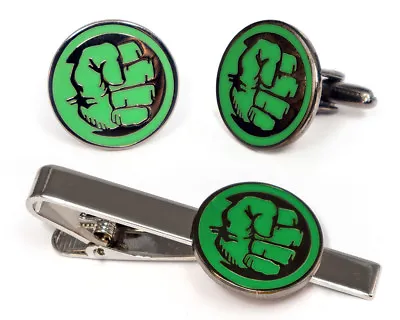 Avengers Hulk Cuff Links Marvel Wedding Groomsmen Geek Gifts Cufflinks Present • $19.95