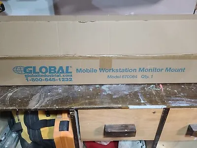 Global Industrial Mobile Workstation Monitor Mount P/N 670064 • $39.99