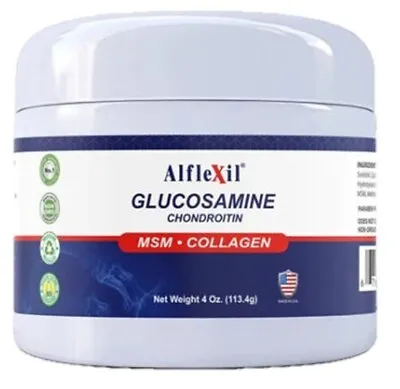 $14.80 • Buy Glucosamine Chondroitin With MSM Collagen Hydrolizate  Cream 4 Oz. 100 % Natural