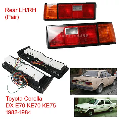 Tail Light Lamp Rear LH RH For Toyota Sedan Corolla DX E70 KE70 KE75 1982 1984 • $271.69