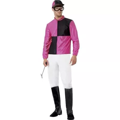 Smiffys Jockey Costume Pink & Black (Size L) • £31.75