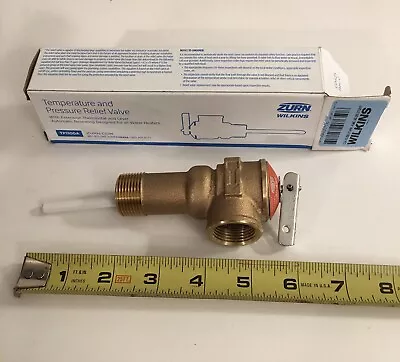 Zurn Wilkins TP1100A 3/4  NPT 150 PSI Temperature And Pressure Reliegf Valve New • $14.99