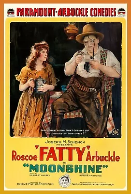 9785.Decoration Poster.Home Room Art Interior.Moonshine Silent Movie.Arbuckle • $41