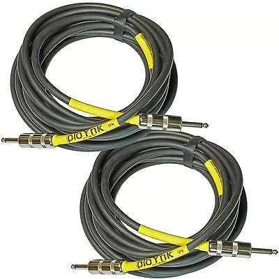 2 PLoYnk PA Monitor 1/4 To 1/4 Mono Plug Speaker Cable 12ga Gauge 5 Ft Foot Feet • $31.72