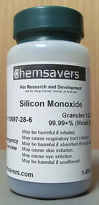 Silicon Monoxide Granules 1-2.5mm Vacuum Deposition Grade 99.99+% 25g • $60