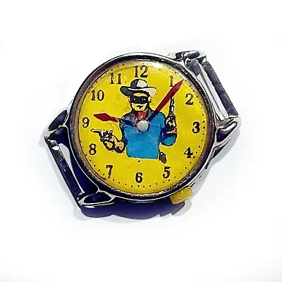 $28.90 • Buy Vintage 1950's LONE RANGER WATCH FACE Masked Man Child's Toy [H64]