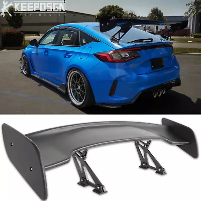 For Honda Civic Type R Matte Black 46  Rear Trunk Spoiler Adjustable GT Wing • $145.11