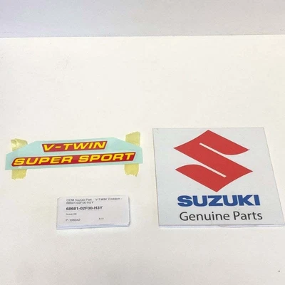 $18.78 • Buy Suzuki Genuine Part - Side Cowling “V-TWIN” Emblem (TL1000 97) - 68681-02F00-H3Y