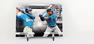 2023 Topps Update Julio Rodriguez/Ken Griffey Jr. Time Spanning Tandems Insert • $3.99