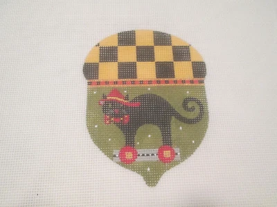 $46.05 • Buy Black Cat Acorn-melissa Shirley-handpainted Needlepoint Canvas