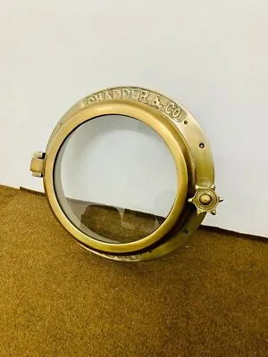 Antique Brass PortholeMaritime Glass Porthole Boat Ship Window Glass • $166.32