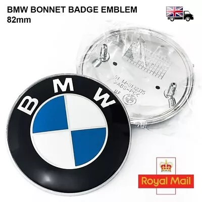 1 X Bonnet Badge Emblem 82mm Replacement For Bmw - E46 E36 E90 E60 E83 E92 M3 M5 • $17.40