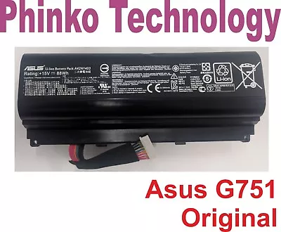 Original Battery For Asus ROG G751 G751J G751JL G751JM G751JT Series A42N1403 • $95