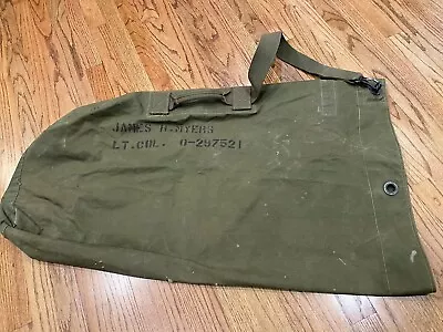 Vintage Large US Army Stenciled Duffle Bag • $16.95