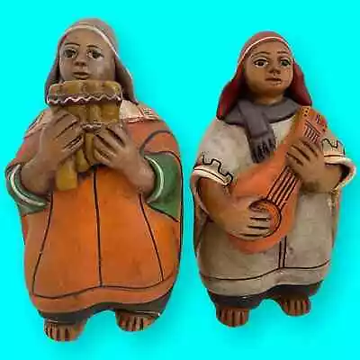 Peruvian Figurines Chulucanas Terra Cotta Musicians • £37.59