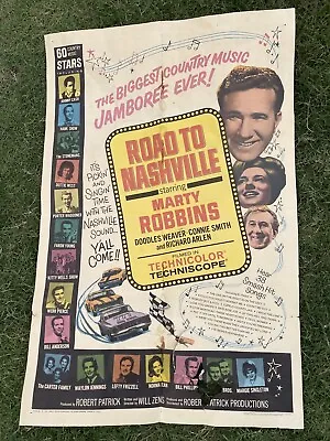 $5000 • Buy Vintage Original Numbered Road To Nashville Concert Poster