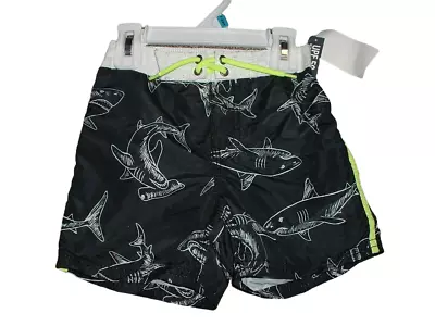 OshKosh B'Gosh Infant Boy Shark Swim Shorts Trunks Summer Size 18-24 Months NWT • $7.18