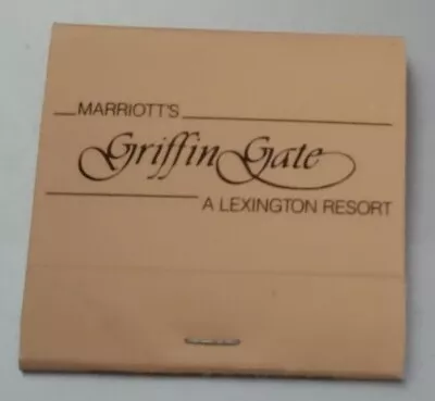 Unused Match Book From Marriot's Griffin Gate Resort • $3.99