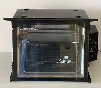 Ronco Jr. Showtime Rotisserie & BBQ Oven Black Model 2500 With Heat Steam Tray • $74