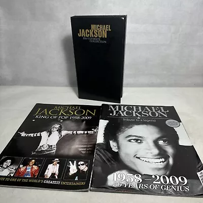 MICHAEL JACKSON The Ultimate Collection CD Box Set Black Cover Rare 2004 + Mags • $36.98