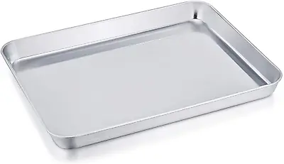 Stainless Steel Compact Toaster Oven Pan Tray Professional 8''X10.5''X1'' • $11.03