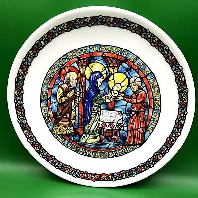 D'Arceau Limoges Nativity Plate Noel Vitrail  La Purification  NIB W/Docs (P79) • $14.43