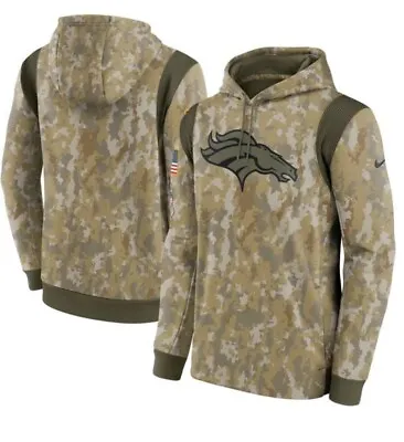 Denver Broncos Nike 2021 Salute To Service Therma Performance Hoodie Medium • $59.99