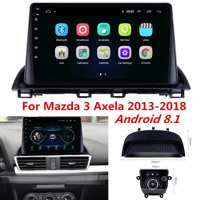 9  2Din Android 8.1 Car Radio Stereo GPS MP5 1GB+16GB 3G For Mazda 3 Axela 13-18 • $209.57