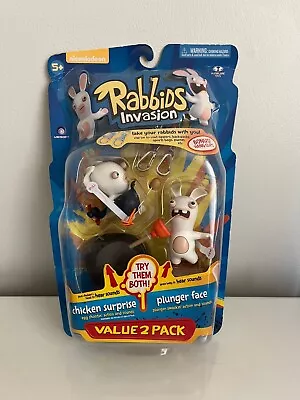 McFarlane Raving Rabbids Invasion Series 2 Chicken Surprise & Plunger Face NEW • $30