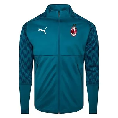 Puma A.C. Milan 1899 Long Sleeve Zip Up Blue Mens Track Jacket 758235 03 • £28.99