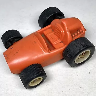 Galanite Sweden Vintage Plastic Toy Race Car Austin Mini Dune Buggy Orange Black • $7.79