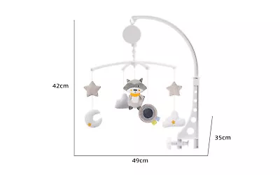 Baby Musical Mobile Crib Cot  Bed Bell Stars Moon Nusery Rotating Toy • £15.99