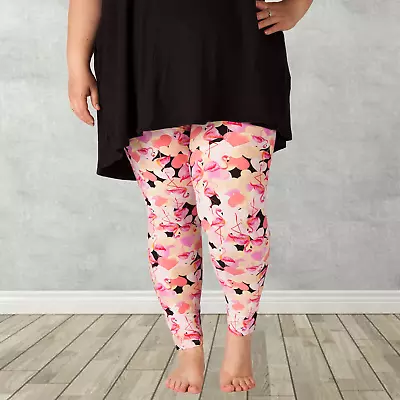 Flamingo Love Print Soft Leggings • $17