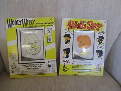 WOOLY WILLY & HIGH SPY Magnetic Personality Magnetic Drawing Toy Vintage 1970s • $8