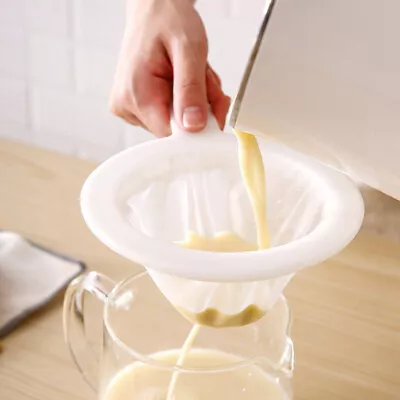 £4.65 • Buy Nylon Fine Colander Sieve Strainer With Handle For Juice Soymilk Coffee Filter[