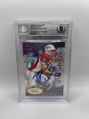 Brian Urlacher Signed 2000 Leaf Quantum Infinity Purple #/15 Rookie Beckett Auto • $999.99