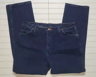 Wrangler Jeans Mens 38x30 (37x30) Blue Cowboy Cut Stretch Denim Pants • $19.99