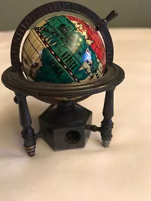 Vintage Miniature Metal World Globe Pencil Sharpener • $10