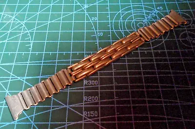 RARE VINTAGE ALUMINIUM SUPREME EXPANDABLE CLIP ON WATCH STRAP 16mm FIT • £12.99