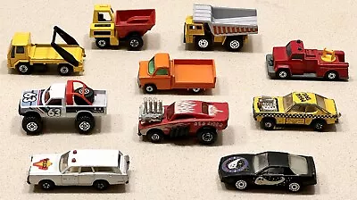 Vintage 1970s/1980s 10 Matchbox Diecast Vehicles-6 Lesney Maxi Taxi Red Rider + • $17.99