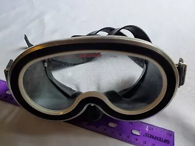 Vintage Dacor Tempered Lens Scuba Diving Goggles Mask Stainless 18-8 Tenue • $14.99