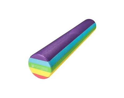 $76.95 • Buy Long Round Roller High Quality Premium EVA Foam Massage Roller Rainbow 90cmx15cm