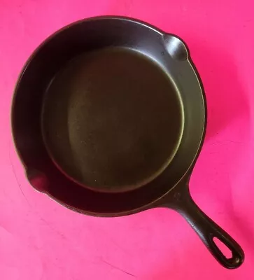 Vintage OlD VOLLRATH  Cast Iron No.8 Skillet With Heat Ring  -  RESTORED - FLAT • $125