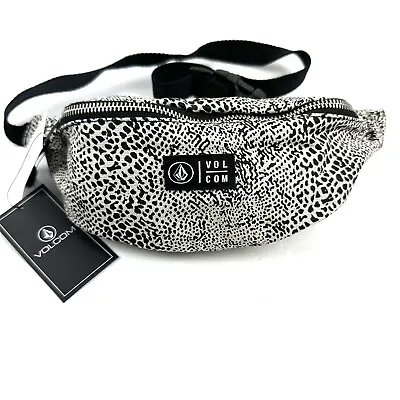 Volcom Belt Bag Take With Me Hip Pack Sling Black White Spotted • $34.36